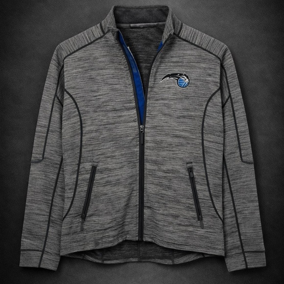 Antigua Other - Orlando Magic Basketball Antigua Full-Zip Jacket L Grey and Blue